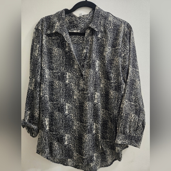 Larsen Gray Womens  Blouse L - Picture 1 of 5